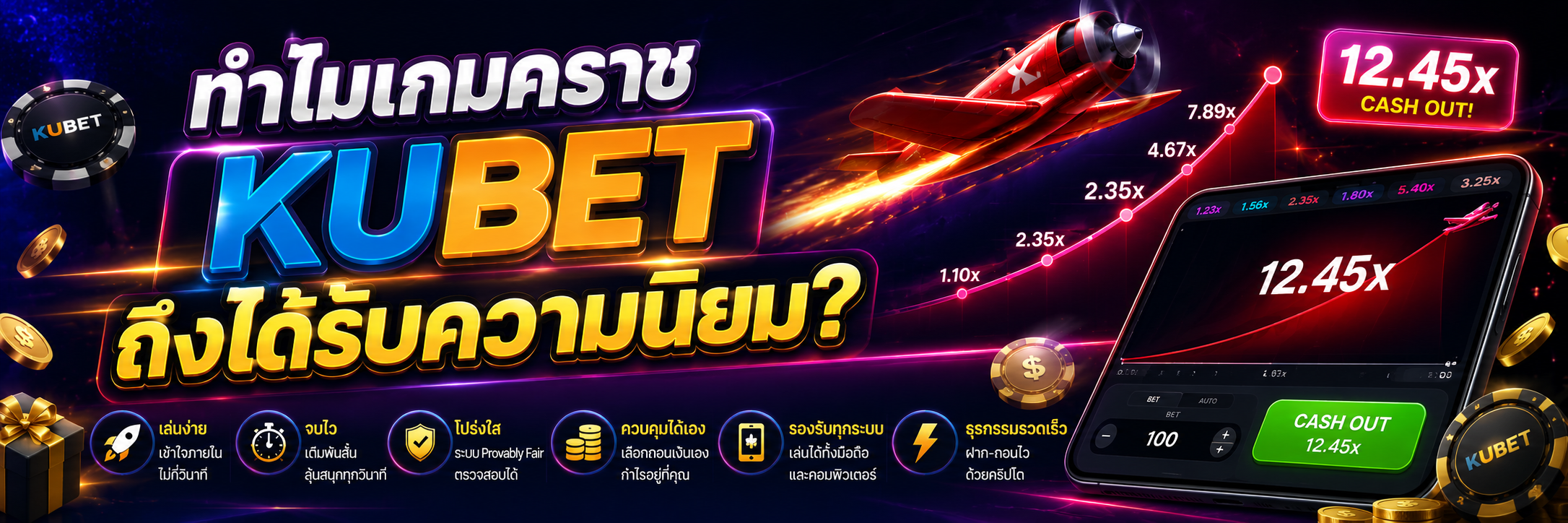 ทำไมเกมคราช KUBET ถึงได้รับความนิยม